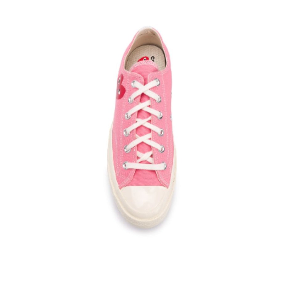 COMME DES GARÇONS PLAY X CONVERSE Chuck 70 (PINK LOW TOPS)